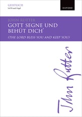 Gott segne und behut dich SATB choral sheet music cover